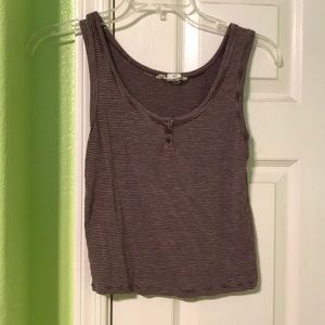 Forever 21 red and white striped tank top
